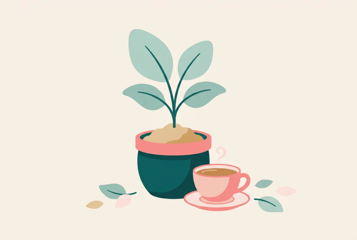 Day 11 of the two-week wait, drawn as a growing plant